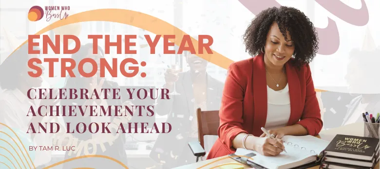 End the Year Strong blog cover image about reflection and goal setting