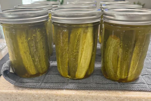 Home canned pickles