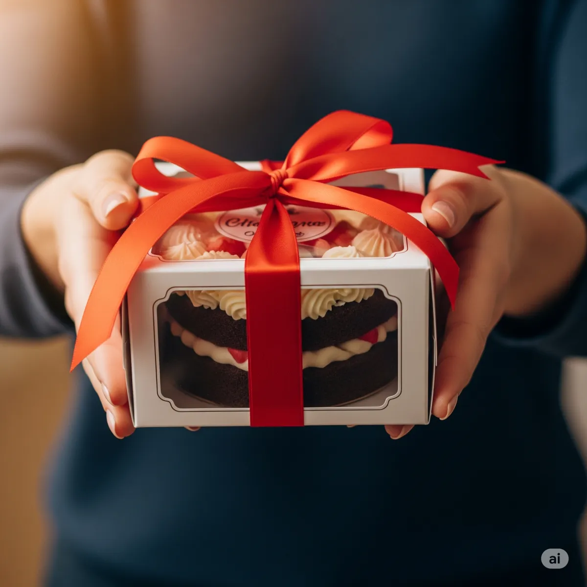 La magia de regalar un pastel: amor en capas.