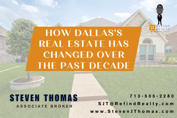 Modern and historic homes side-by-side in a Dallas neighborhood showcasing city growth over time
