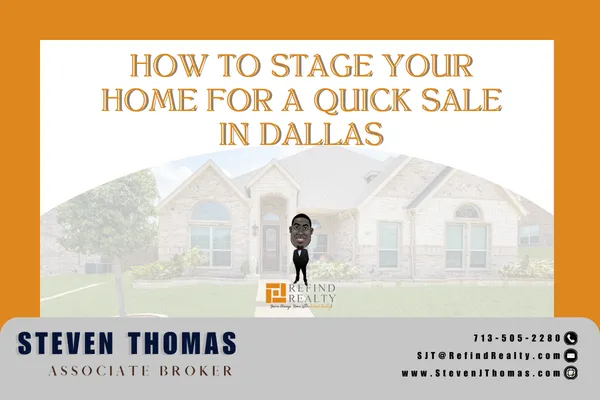Bright, staged living room with neutral tones, fresh flowers, and modern decor in a Dallas home for sale