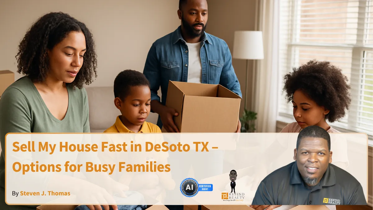 Busy DeSoto family preparing to sell their home quickly and smoothly.