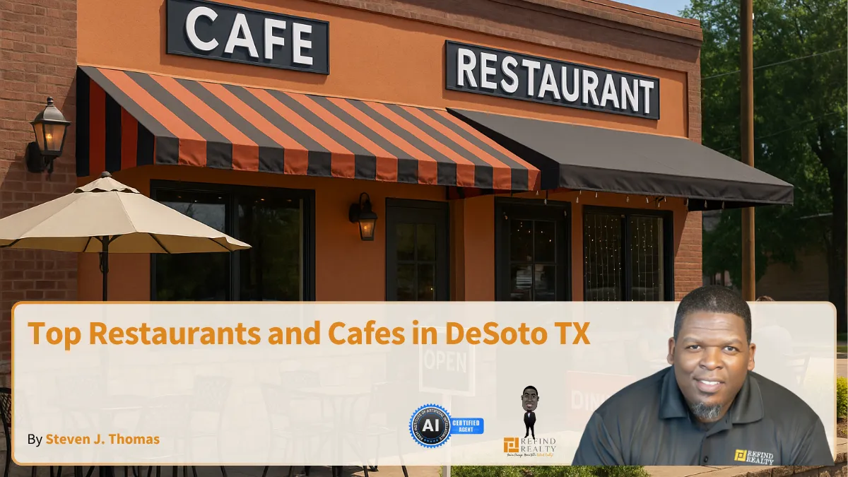DeSoto TX cafe patio with guests dining outside on a sunny day