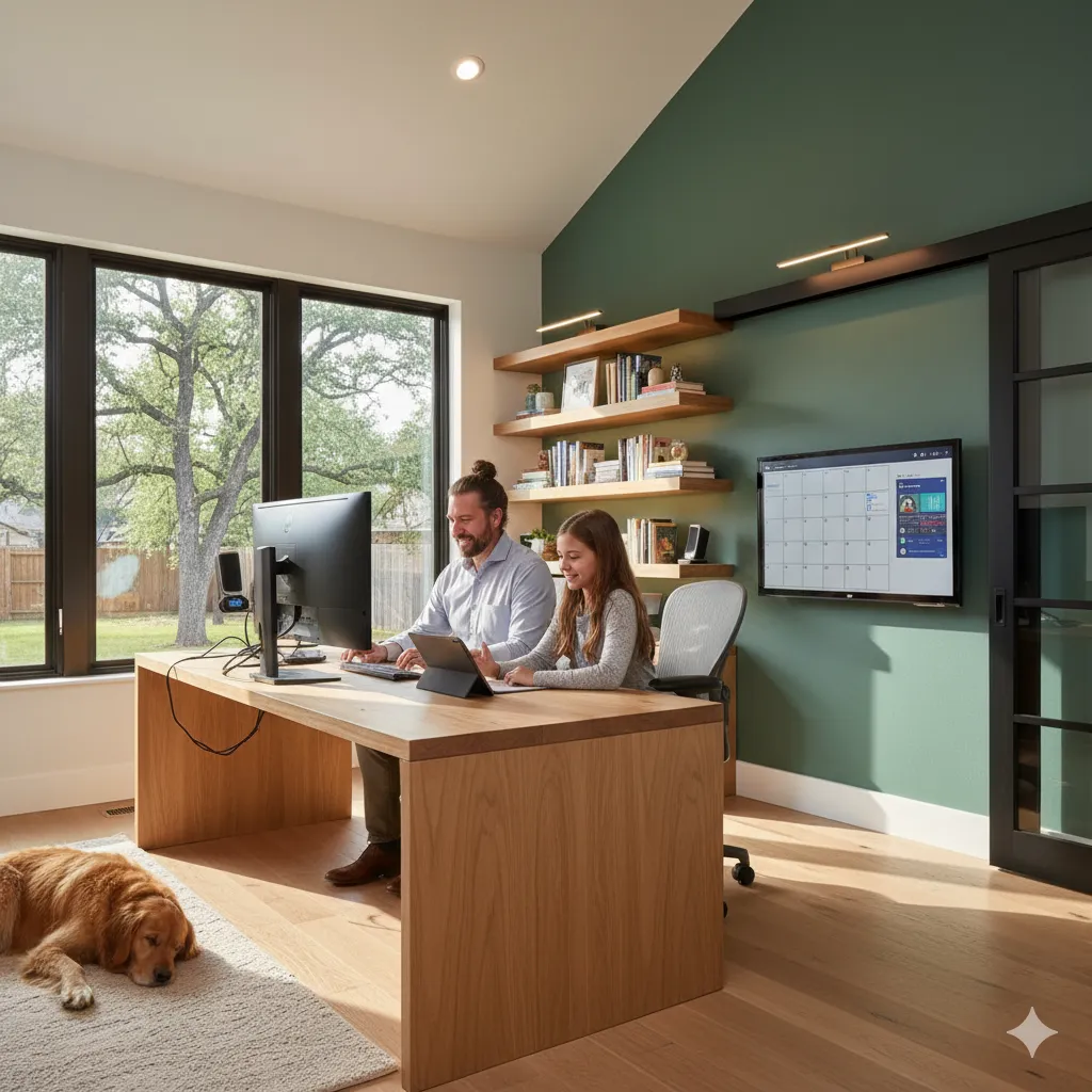 Northlake TX home with dual offices and fiber internet for remote workers in 2025