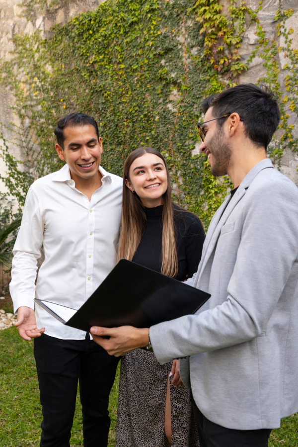 A homeowner interviewing neighbors in a new North Texas master-planned community to ask about their builder's warranty service.