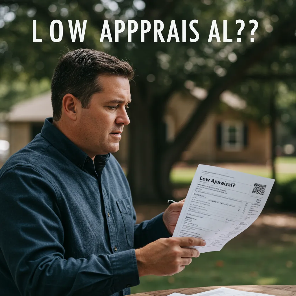 A homeowner in North Texas reviewing a low appraisal report alongside a comparative market analysis (CMA).
