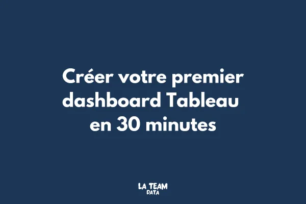 Interface Tableau en cours de création d'un dashboard simple avec données de vente