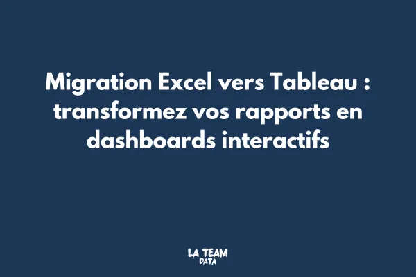 Transformation d'un fichier Excel complexe en dashboard Tableau moderne et interactif avec graphiques dynamiques