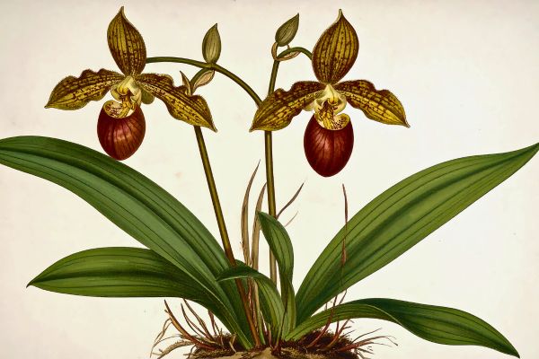 Botanical illustration representing plant-based terpenes and aromatic compounds