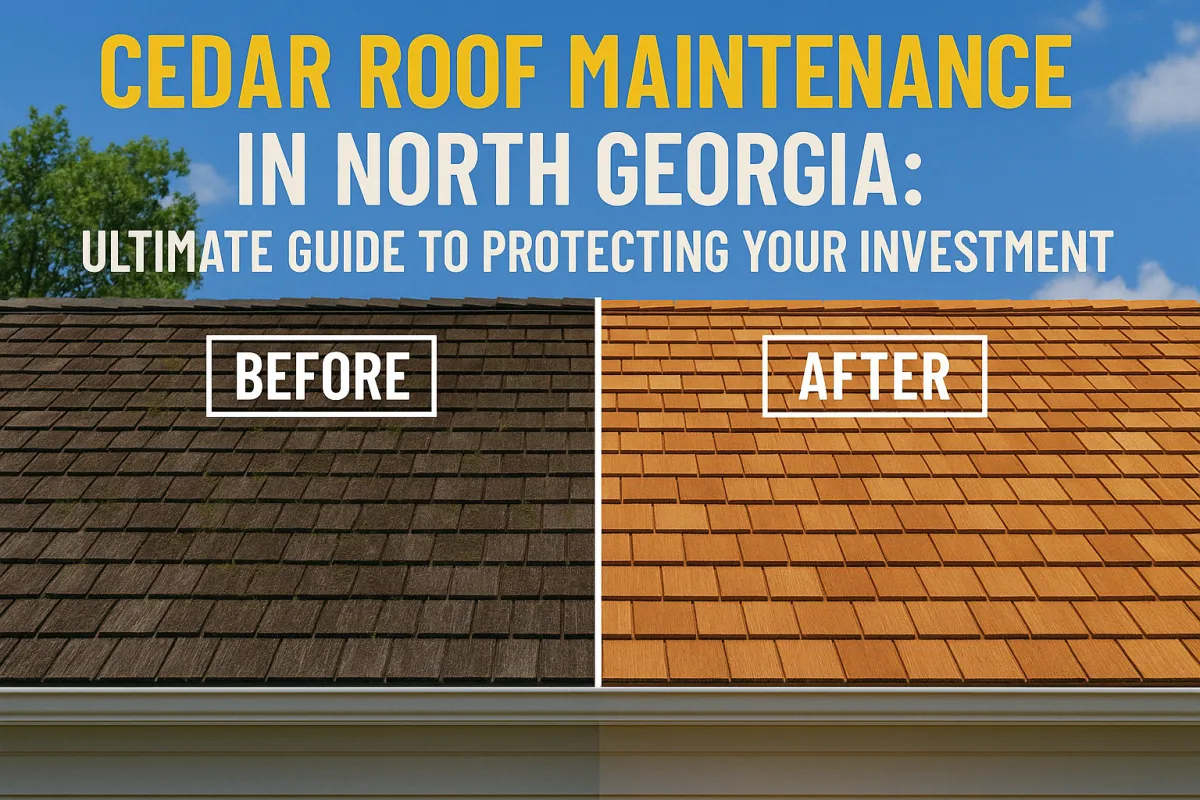 cedar roof cleaning Georgia