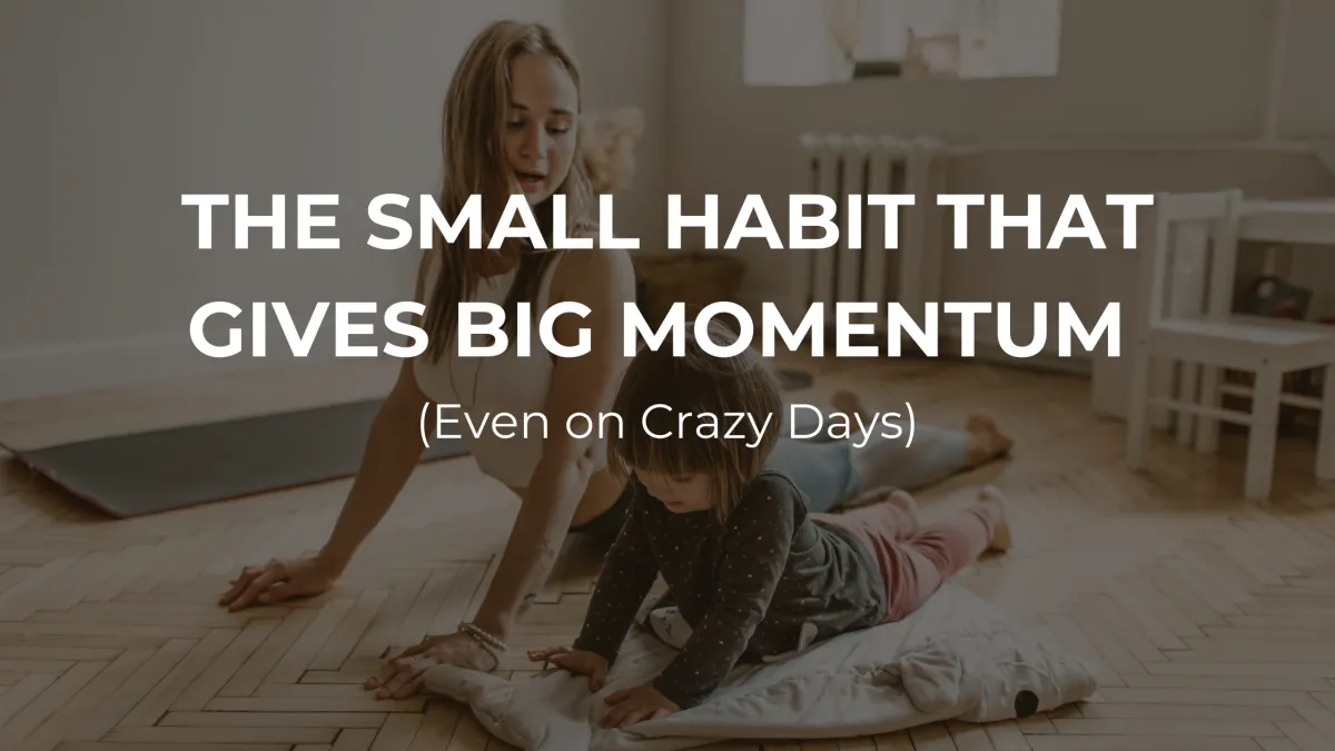 mom and child exercise