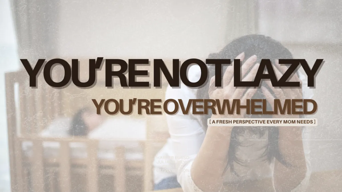 women with hands holding head