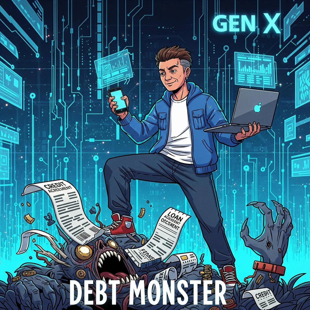 Taming the Debt Monster: A 'Lazy' Gen X Guide to Financial Freedom.