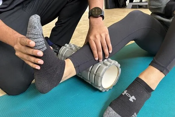 Physio treating ankle