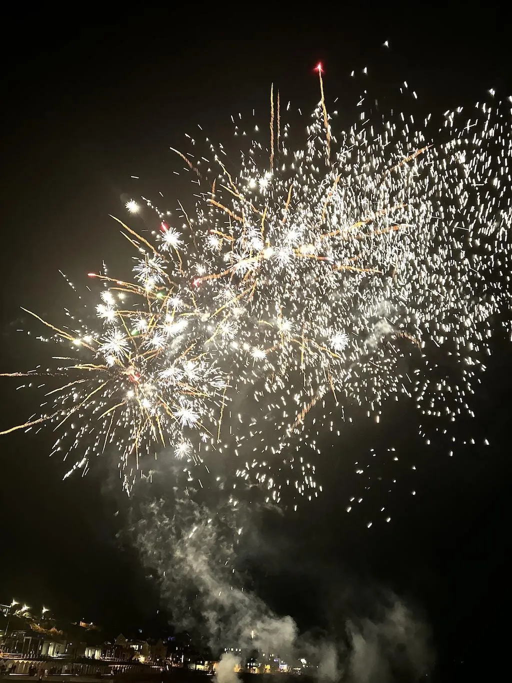 fireworks over Lyme Regis carnival week