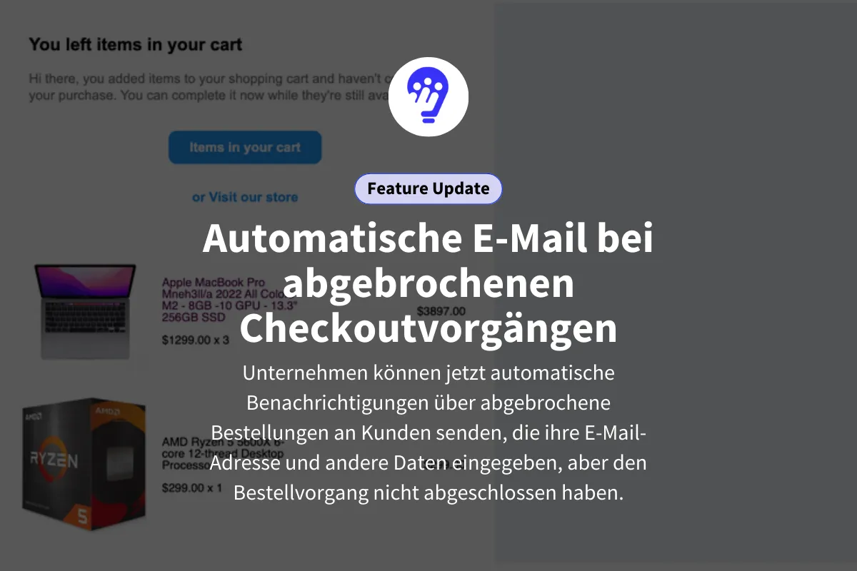 E-Mails bei abgebrochenen Checkouts