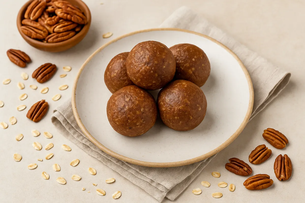 Maple Pecan Protein Energy Balls
