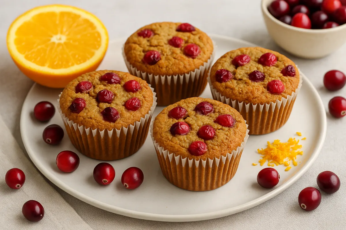 Cranberry-Orange Protein Muffins