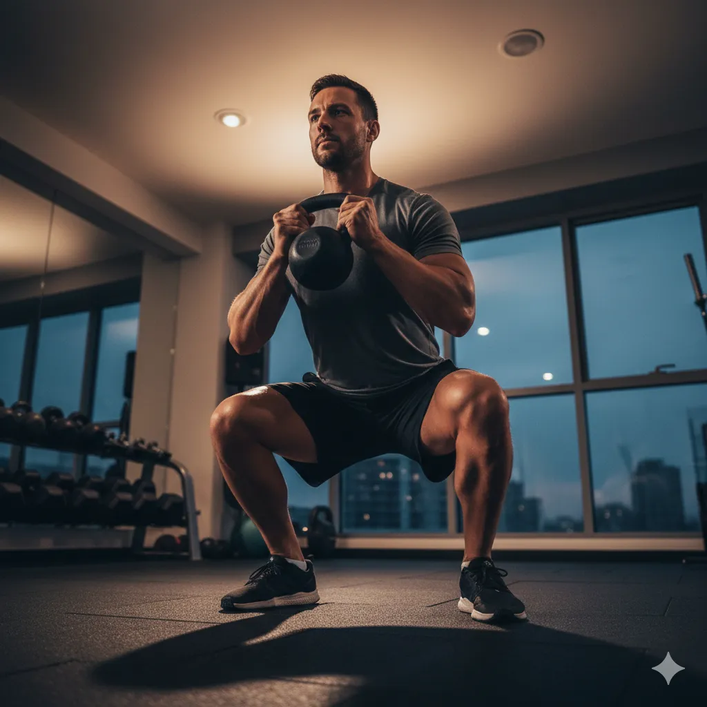 goblet squat kettlebell workouts