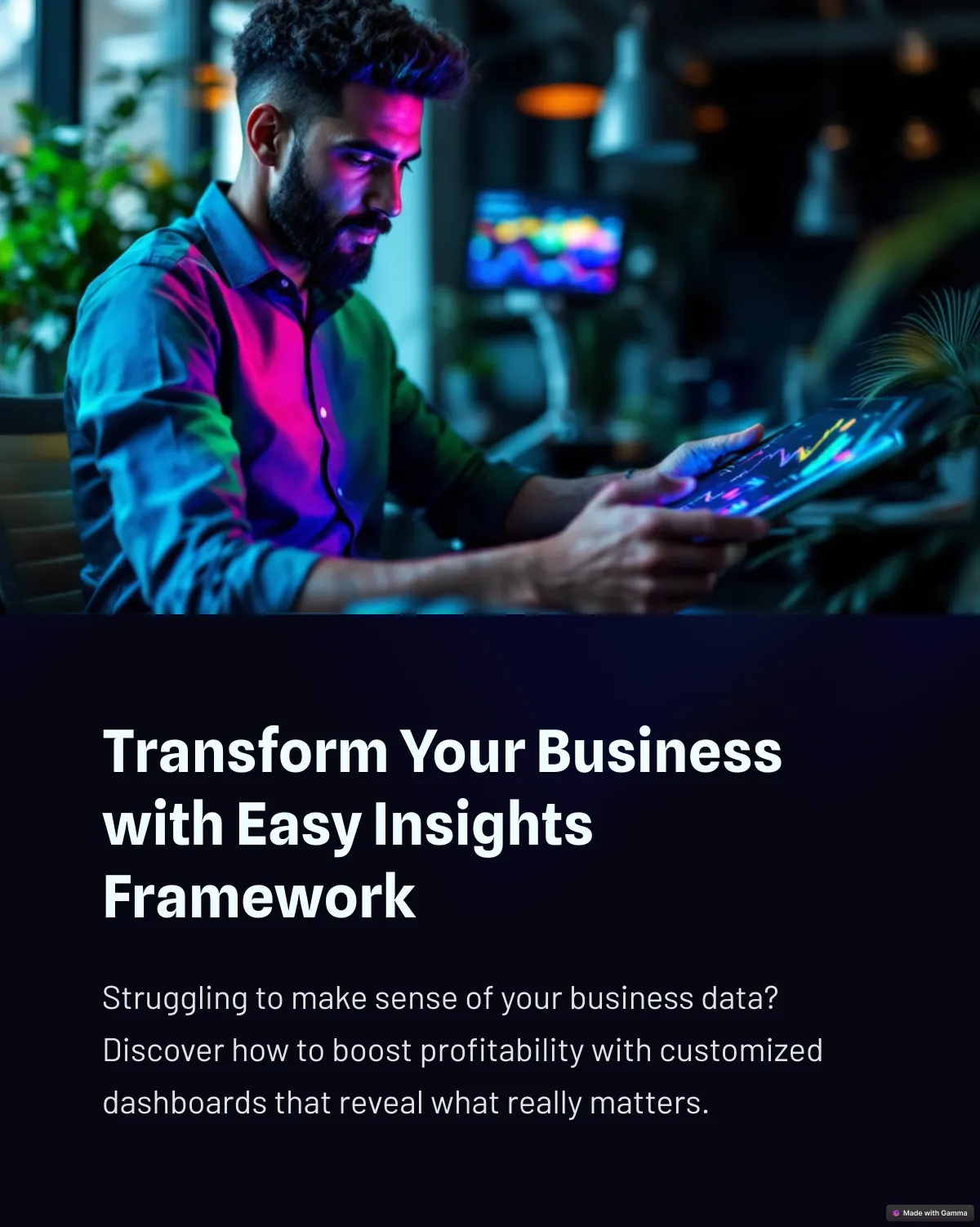 Transform business with data