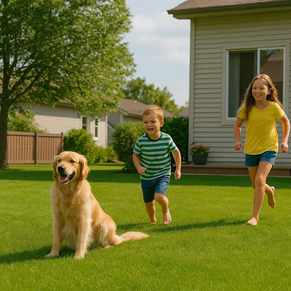 Kid-and-Pet-Friendly Lawn This Summer