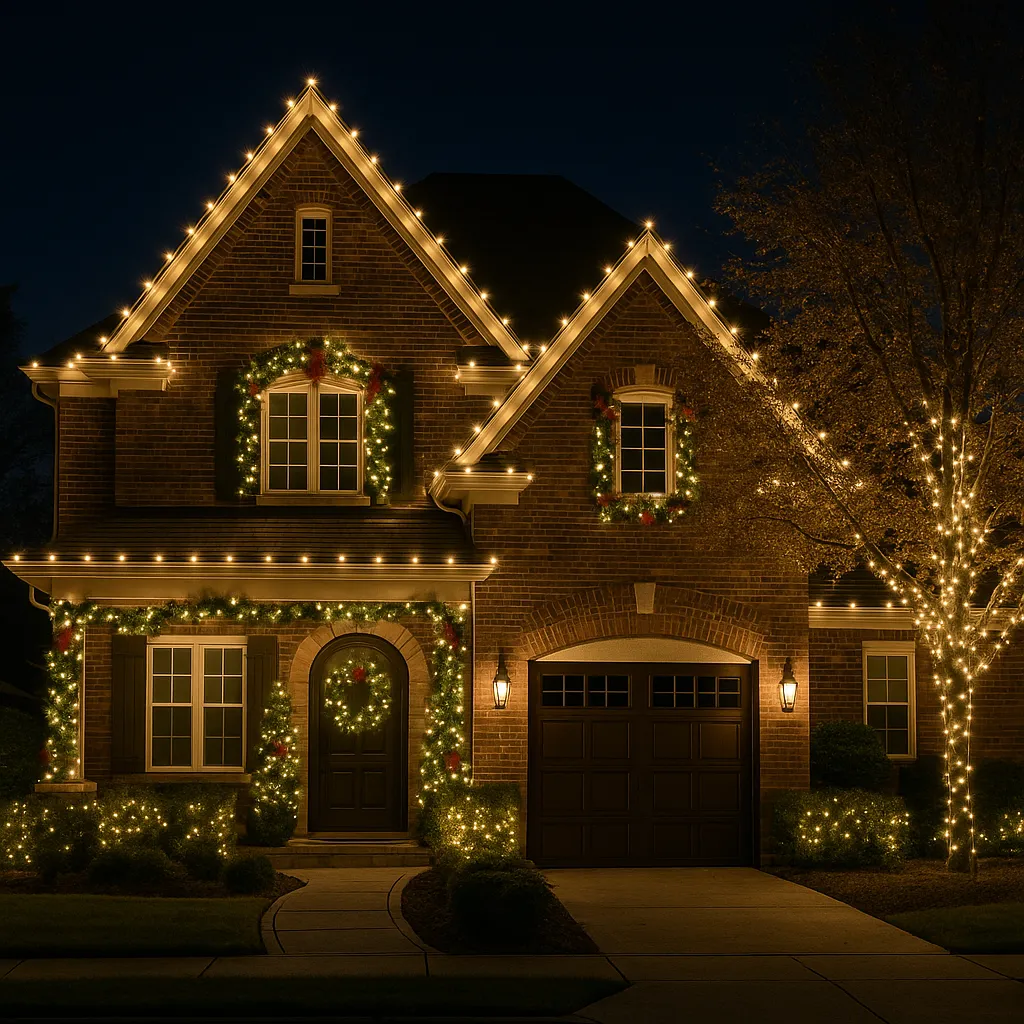 Custom Christmas Lighting for Indiana Homes