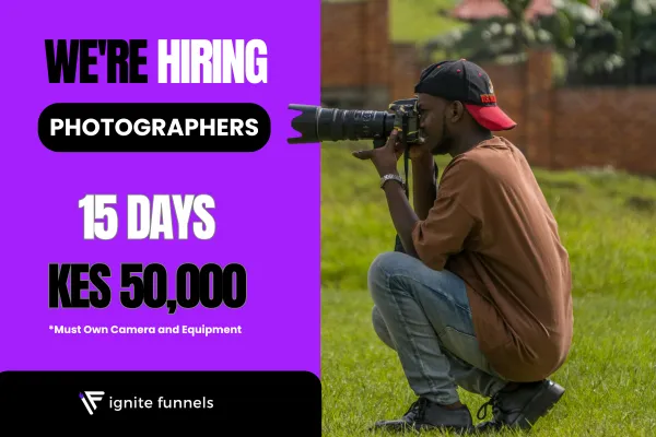Position: Contract Photographer – Nairobi (15-Day Project)