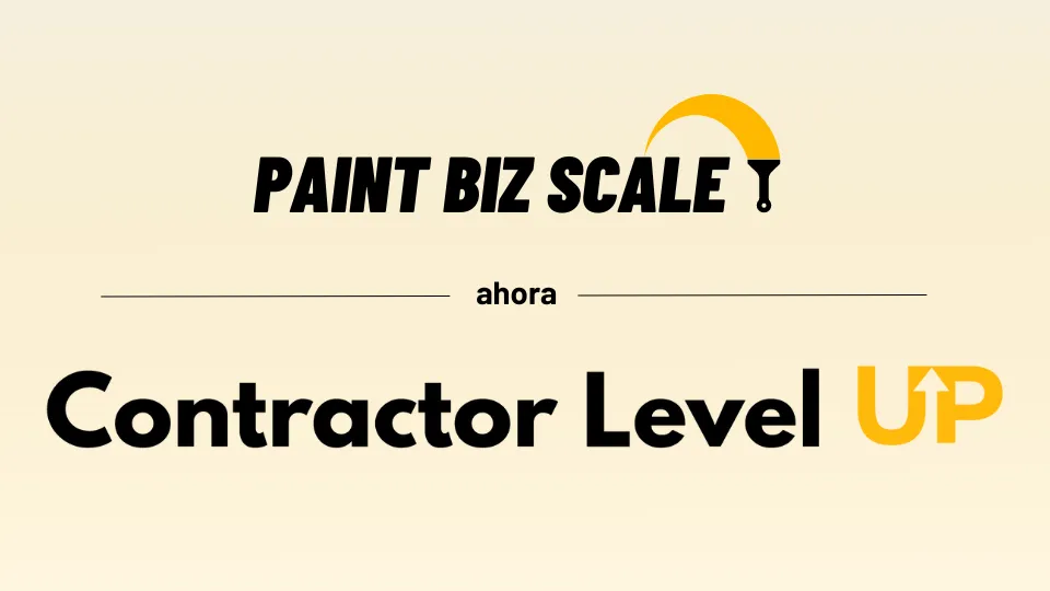 paint biz scale is now contractor level up