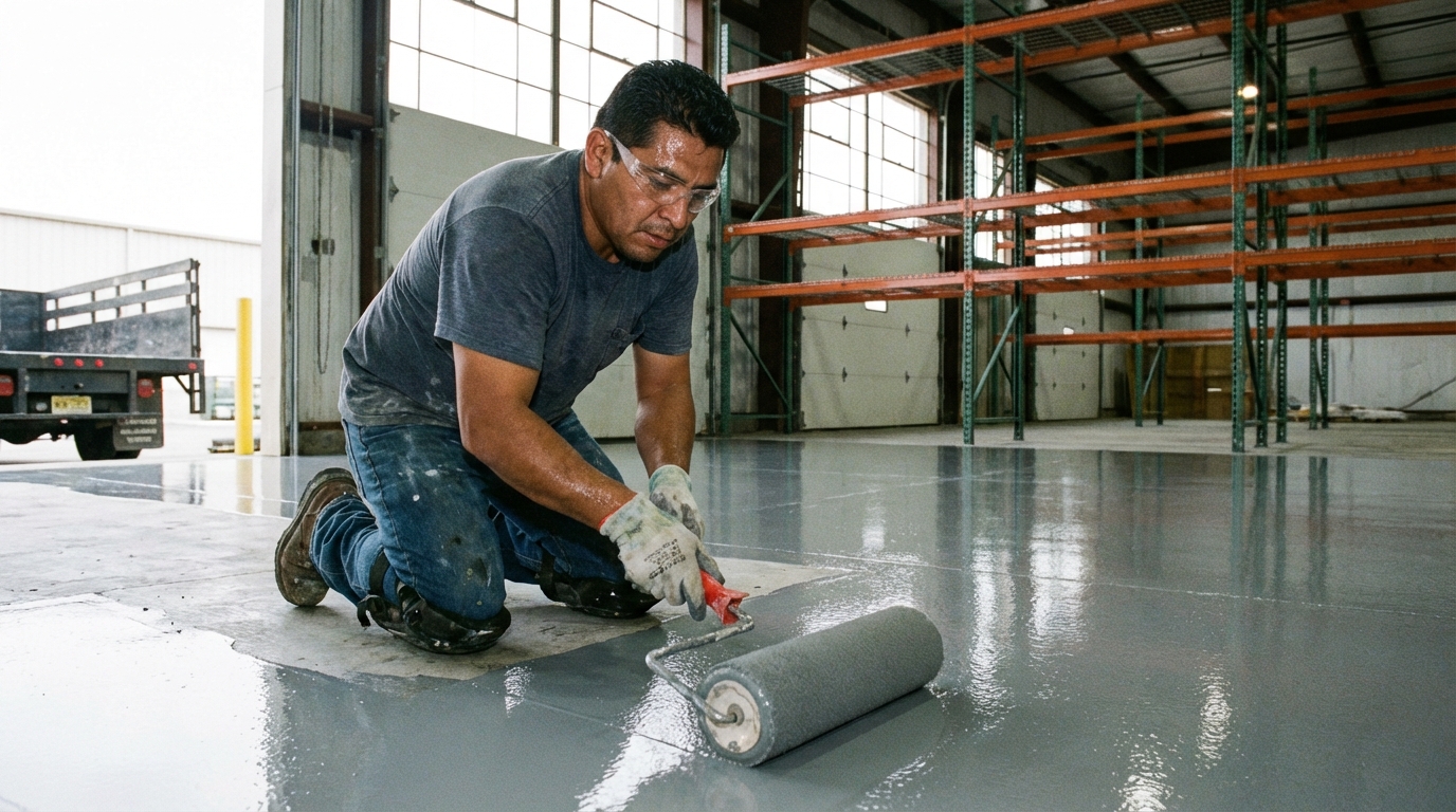 Pisos de Epoxi en New Jersey: La Especialidad Que Los Contratistas Latinos Ignoran (Y Que Paga $20K-$80K Por Proyecto)