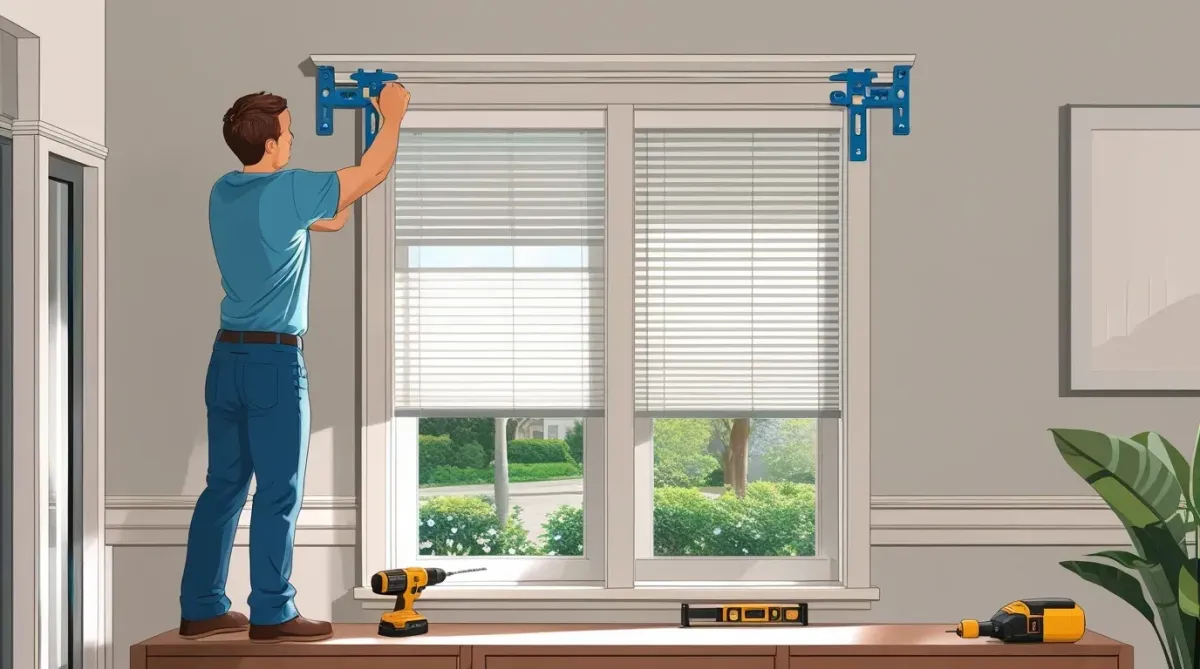 Install Outside Mount Blinds On Trimmed Windows