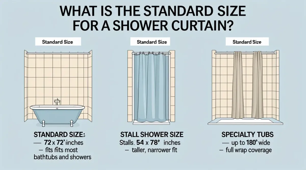 what is standard size for shower curtain