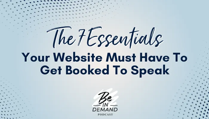 what to include on your speaker page