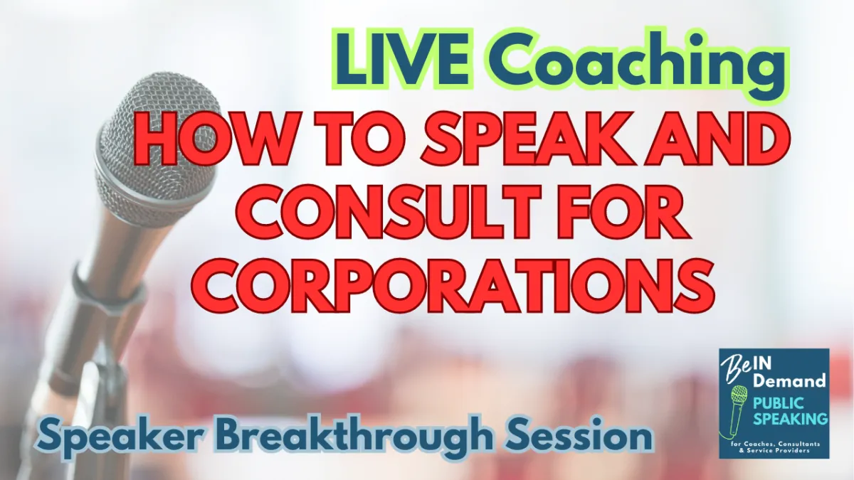 Don't make this mistake after speaking- Live Coaching