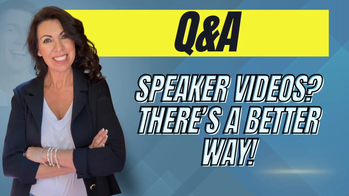 [QA] Do you really need a Speaker Video? Here's an alternative. | Ep 295