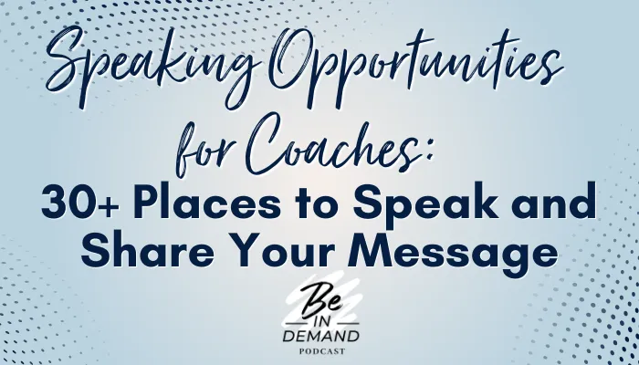 Places to get speak and share your message