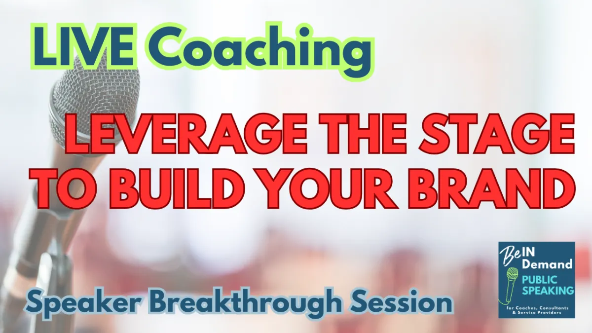 Speaker Breakthrough Session: How to Leverage a Speaking Event to Build Your Speaker Brand with Gary Smith | Ep 359