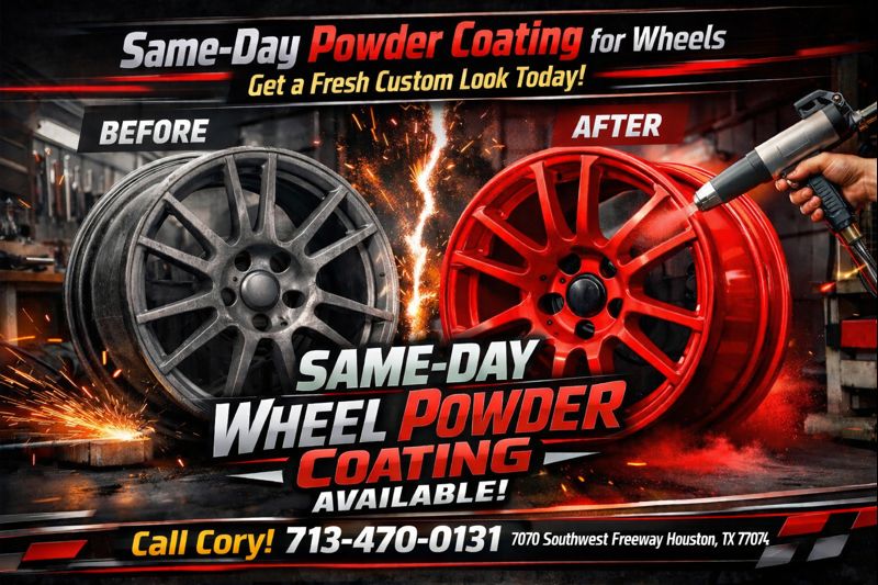 How a Fresh Powder Coat From Cypress Wheel Repair Can Transform Your Ride