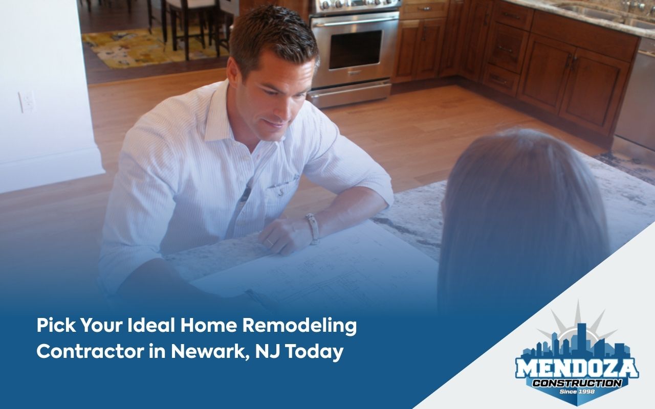 Home Remodeling Contractor in Newark NJ discussing plans during an in-home consultation