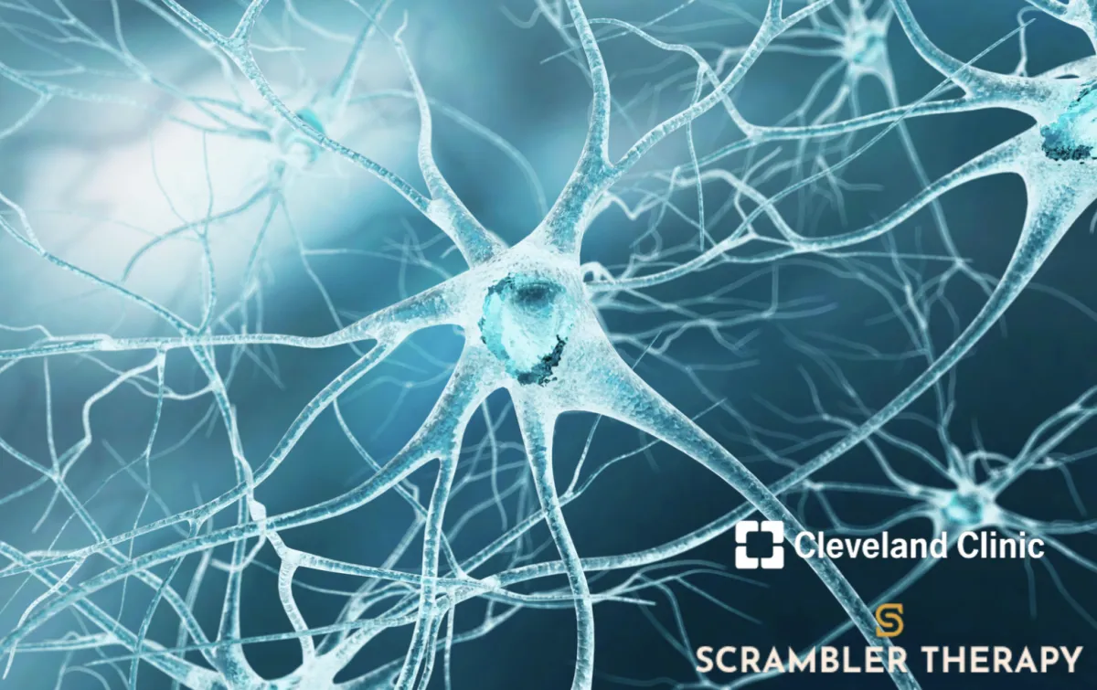 Neural Connections with Cleveland Clinic and Scrambler Therapy Logos