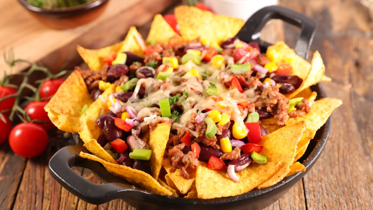 Savory nachos with cheese Arleta CA