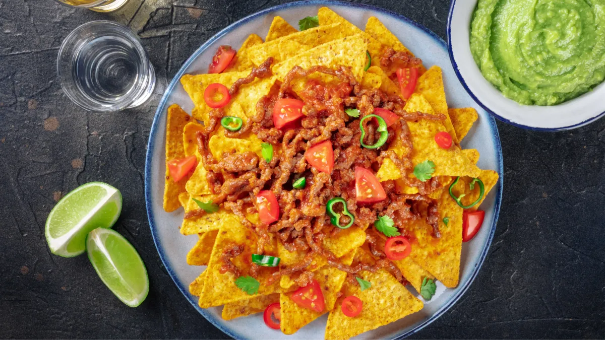 Cheesy nachos with chili Pacoima CA