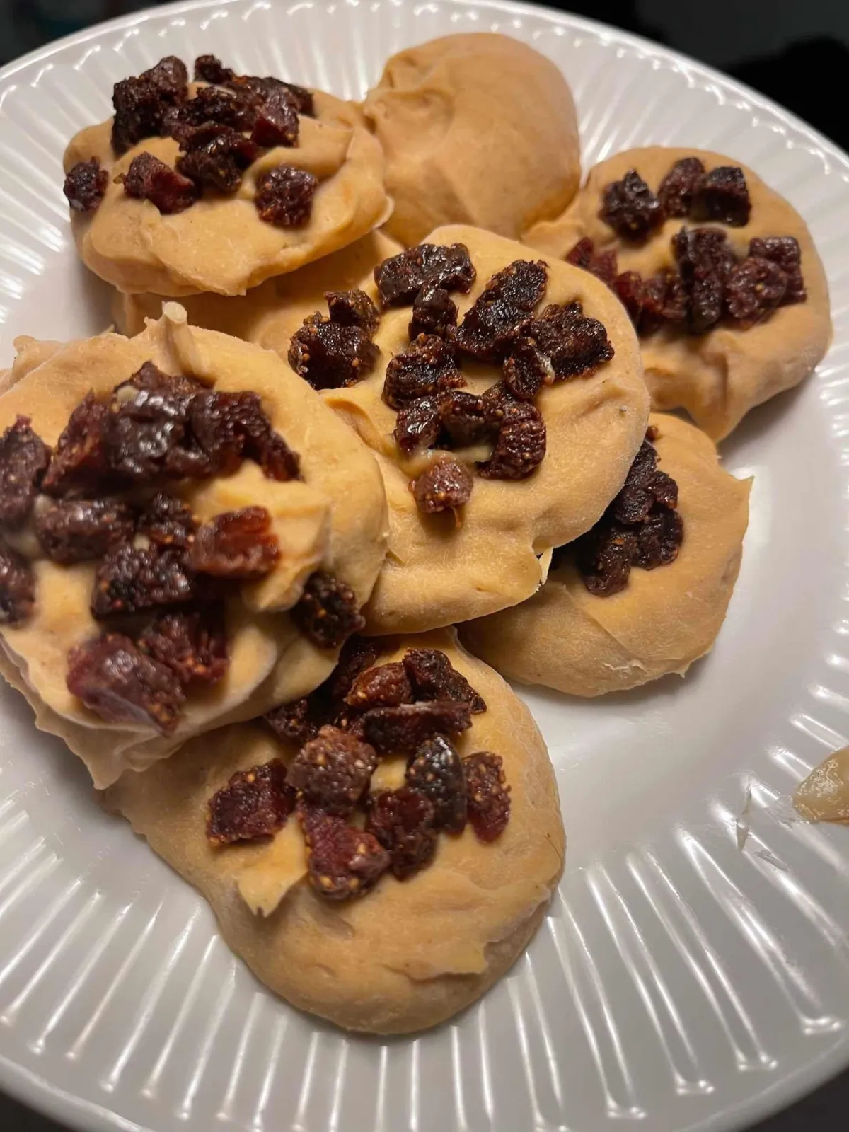 Peanut Butter Fro-Yo Bites with Gently Dried Strawberries