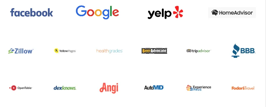 Hundreds of Review Platforms