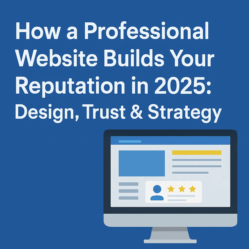 How a Professional Website Builds Your Reputation in 2025: Design, Trust & Strategy