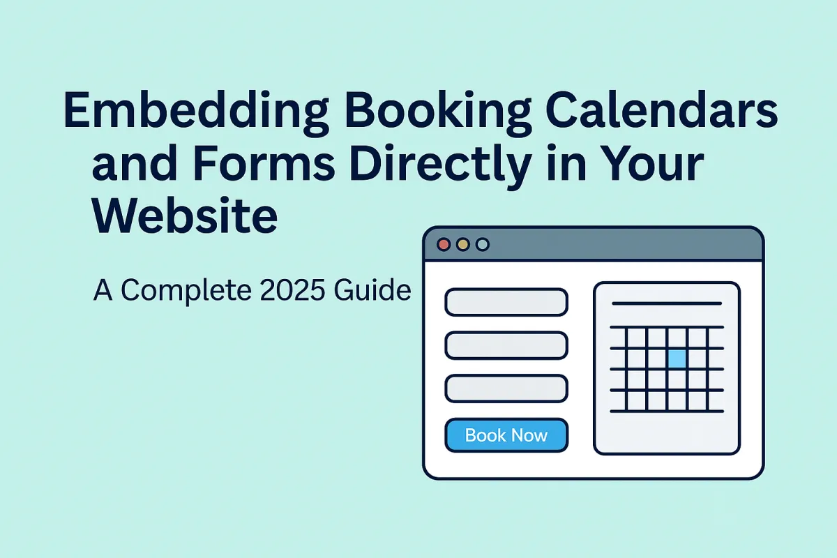Embedding Booking Calendars and Forms Directly in Your Website