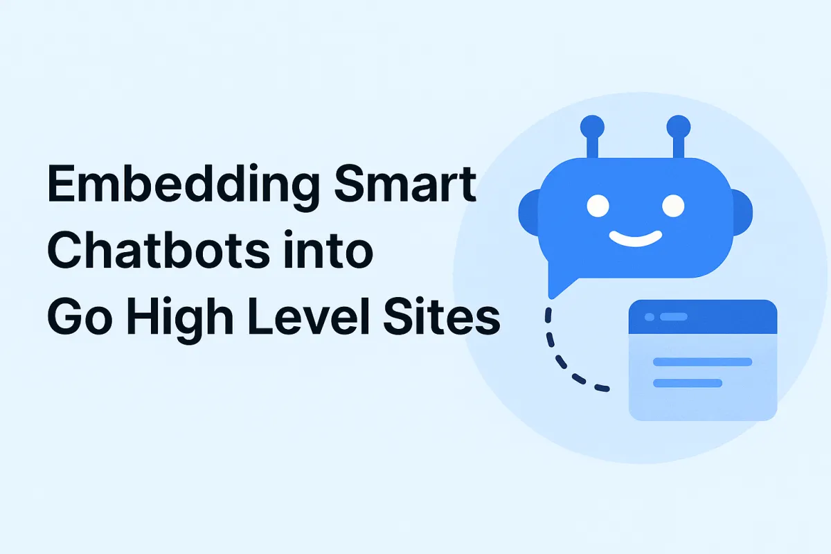 Embedding Smart Chatbots into Go High Level Sites