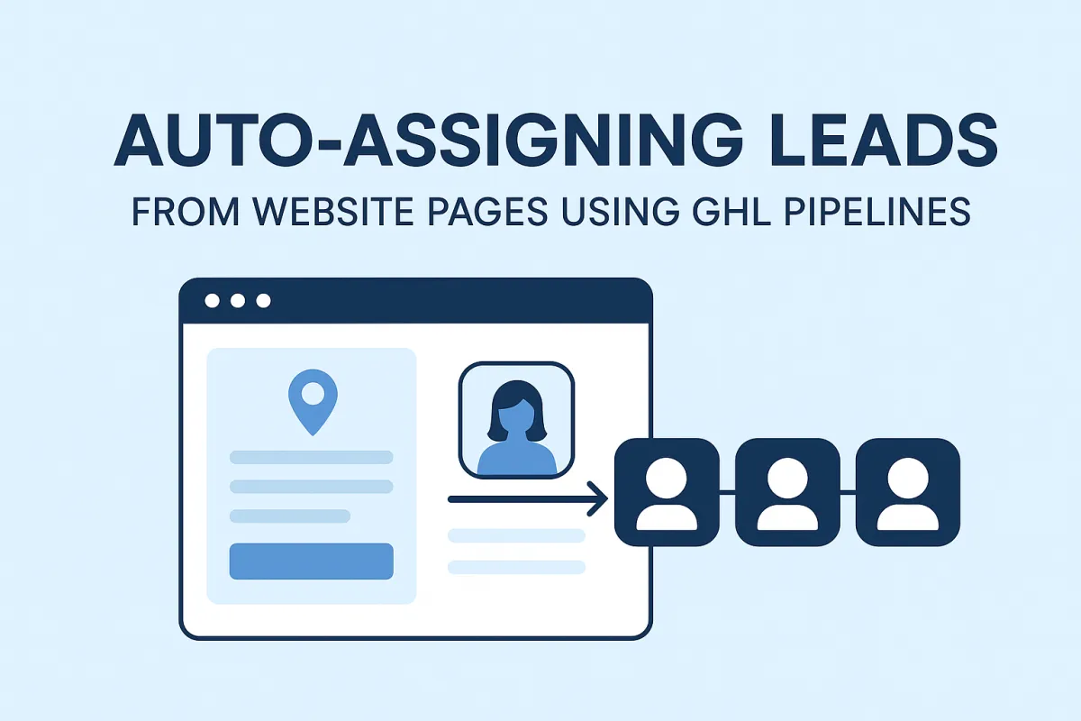 Auto-Assigning Leads from Website Pages Using GHL Pipelines