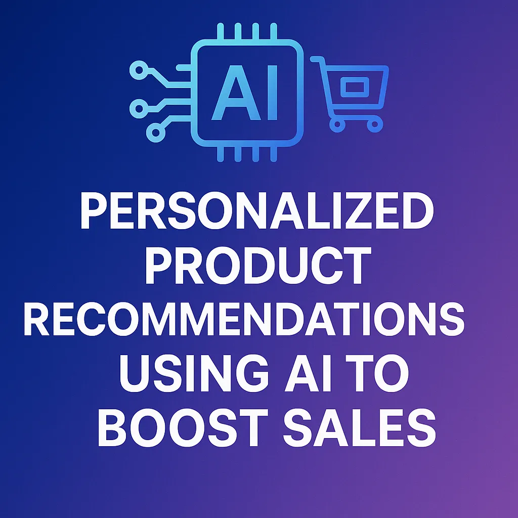Personalized product recommendations using AI to boost sales