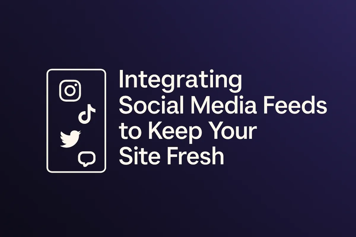 Integrating social‑media feeds to keep your site fresh