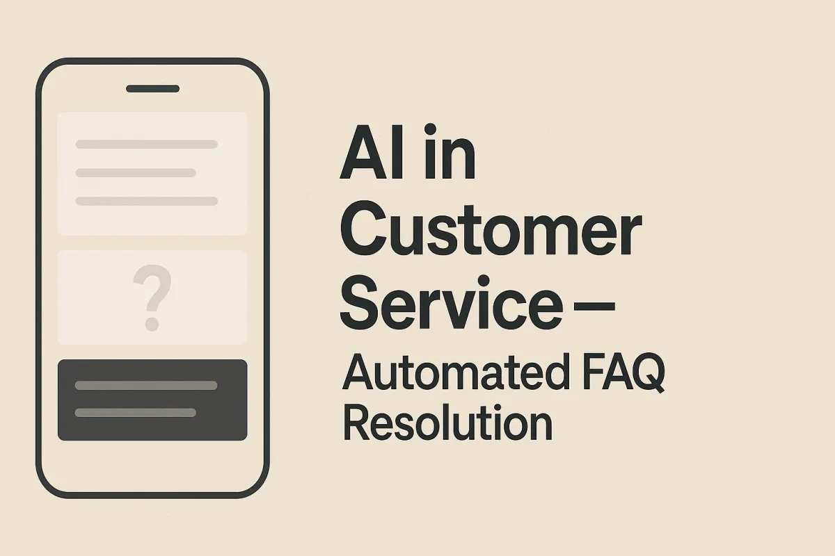 AI in customer service: automated FAQ resolution